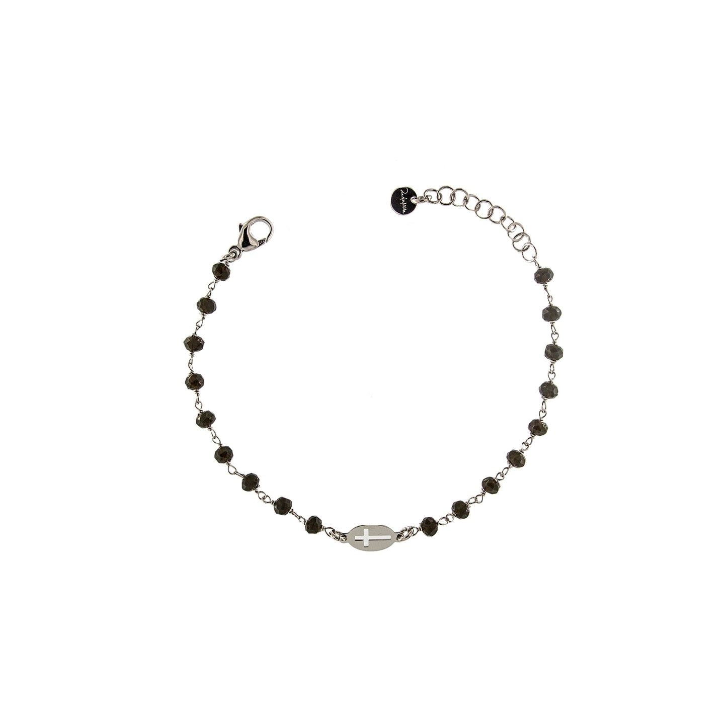 Bracciale Uomo Croce Pietre Verdi Tangle BR-U01 M2 PV