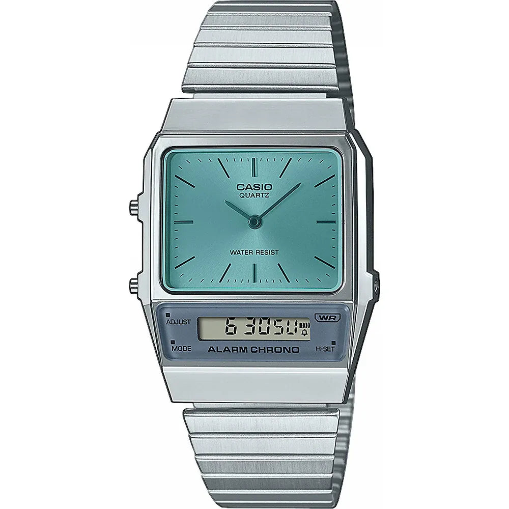 Casio Orologio in Metallo e Azzurro AQ 800EC 2AEF Domar Gioielli