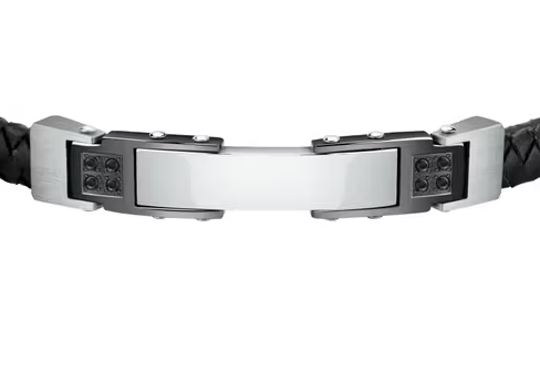 Pulsera Moody Black and Steel SQH31 para hombre