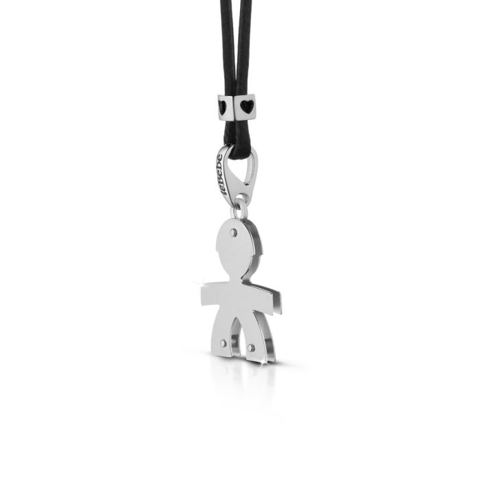 Ciondolo I Classici Bimbo Grande Oro Bianco LBB002-N