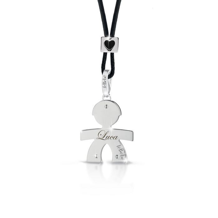 Ciondolo I Classici Bimbo Grande Oro Bianco LBB002-N