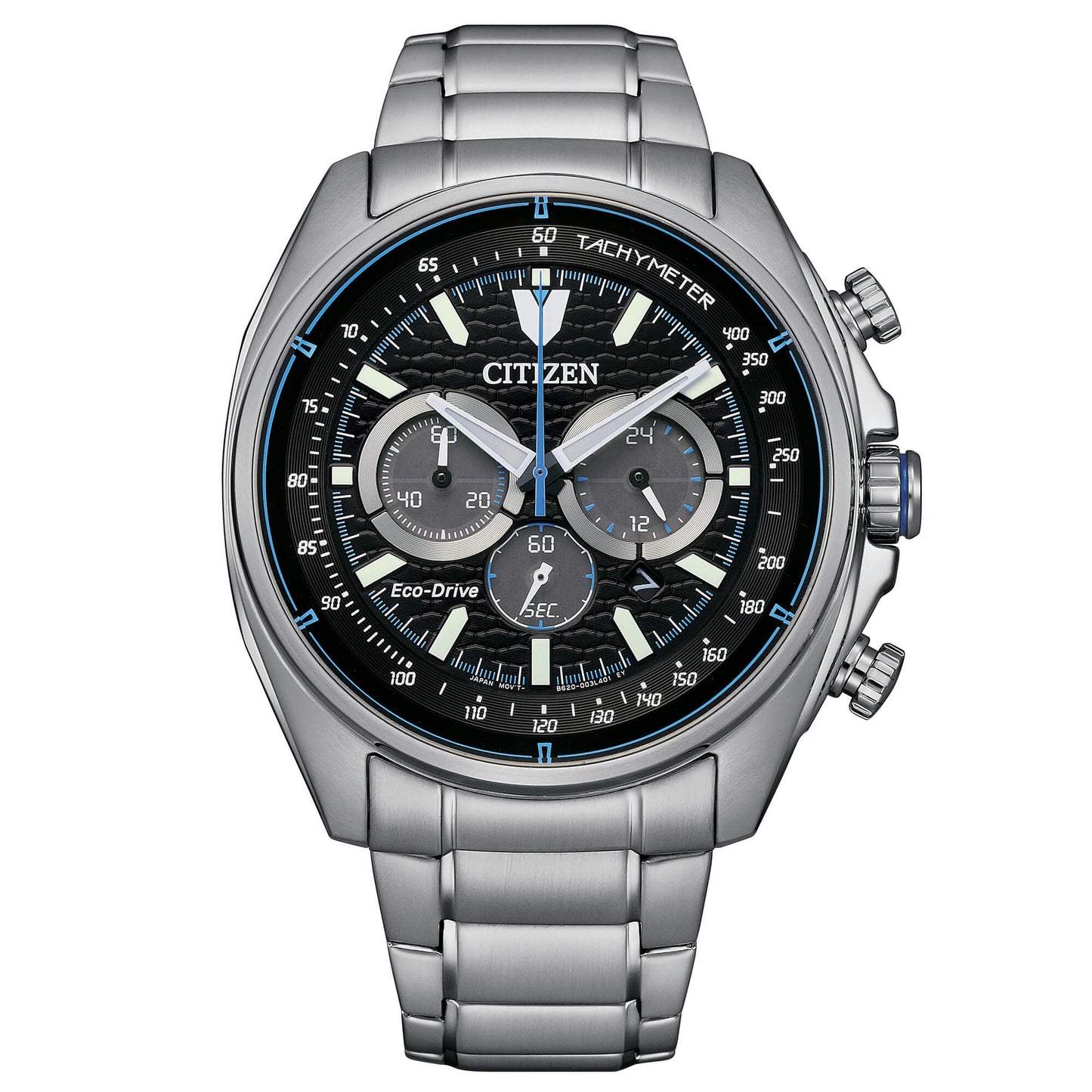 Reloj Hombre Chrono Active Acero y Negro CA4560-81E