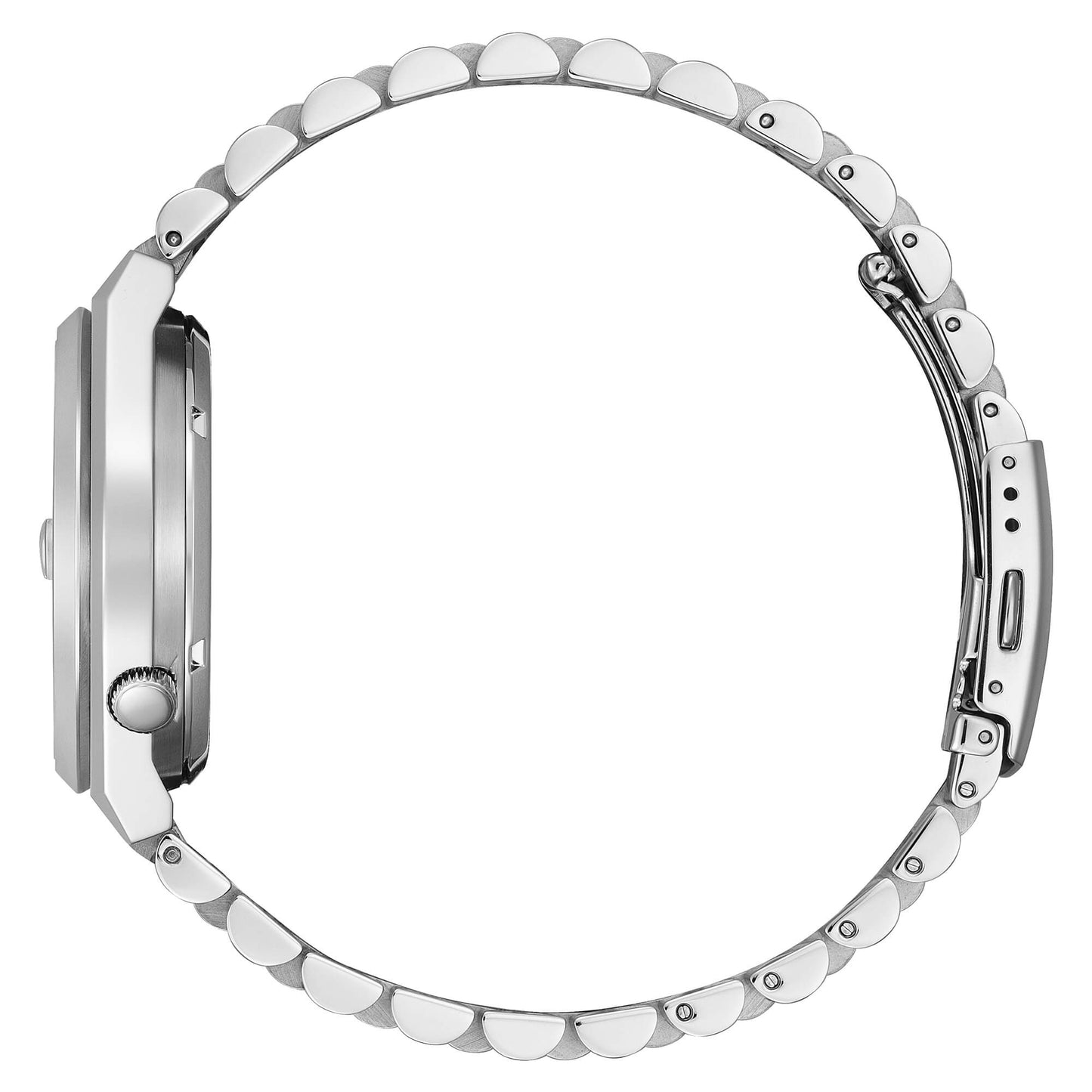 Reloj Tsuyosa Hombre Automático Acero y Blanco NJ0150-81A