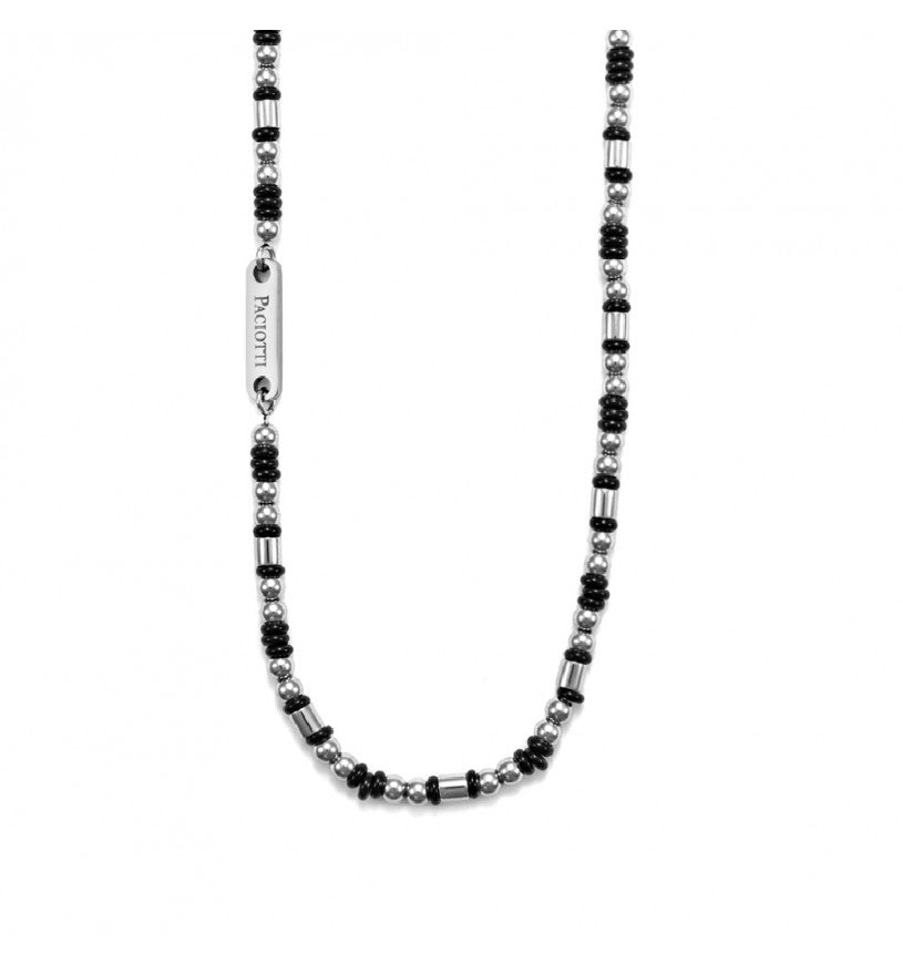 Collana Uomo 4US in Acciaio e Pvd Nero 4UCL5564