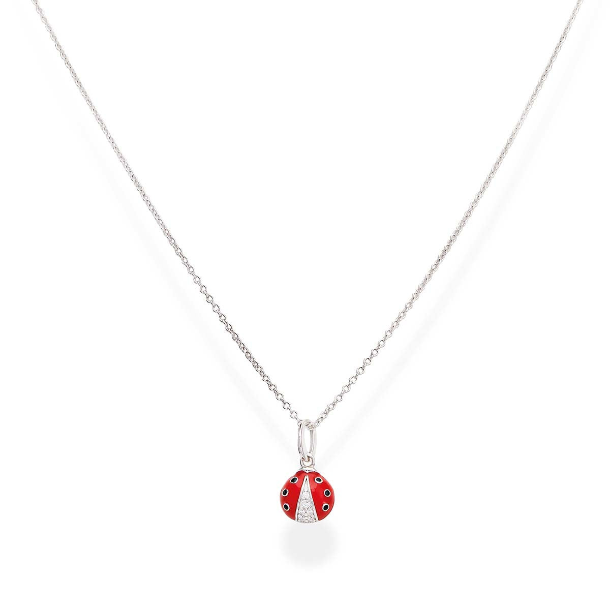 Collar Mariquita Roja y Circonitas CLLABSRZ