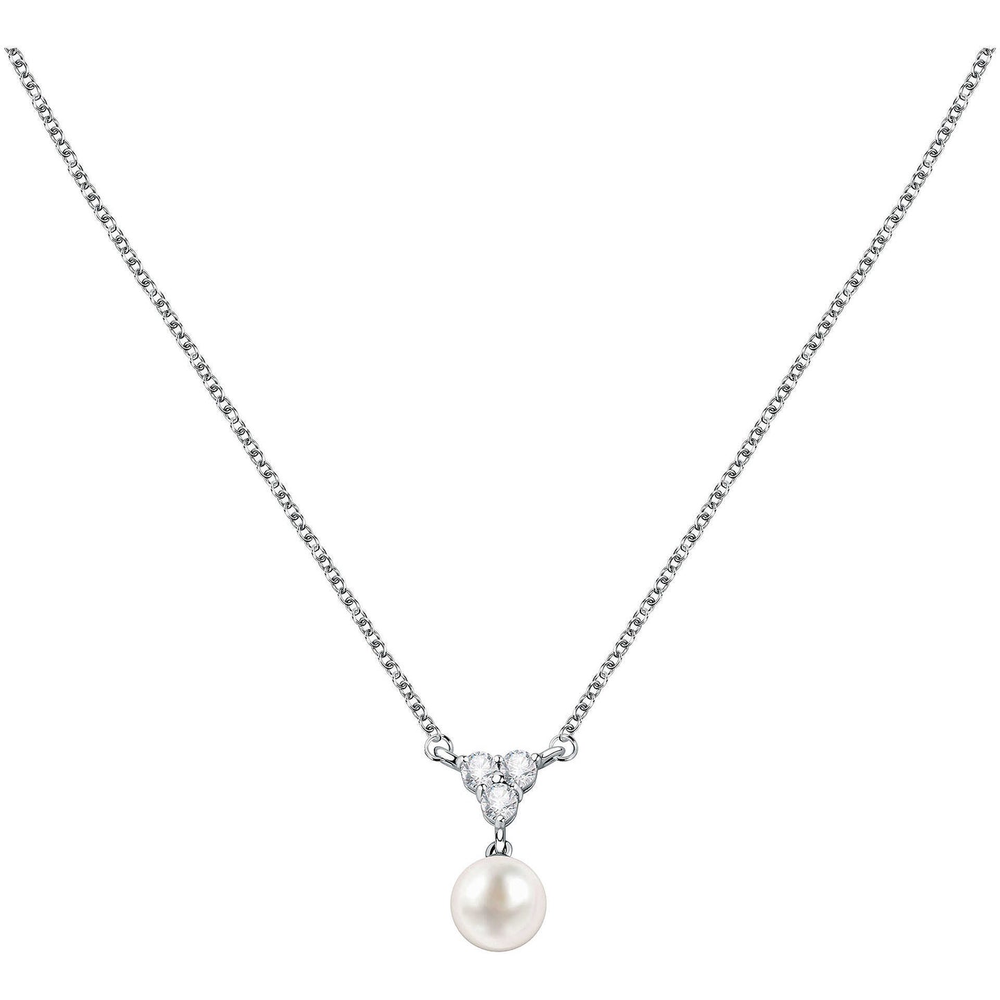 Collar SAER50 Perlas y Zirconias