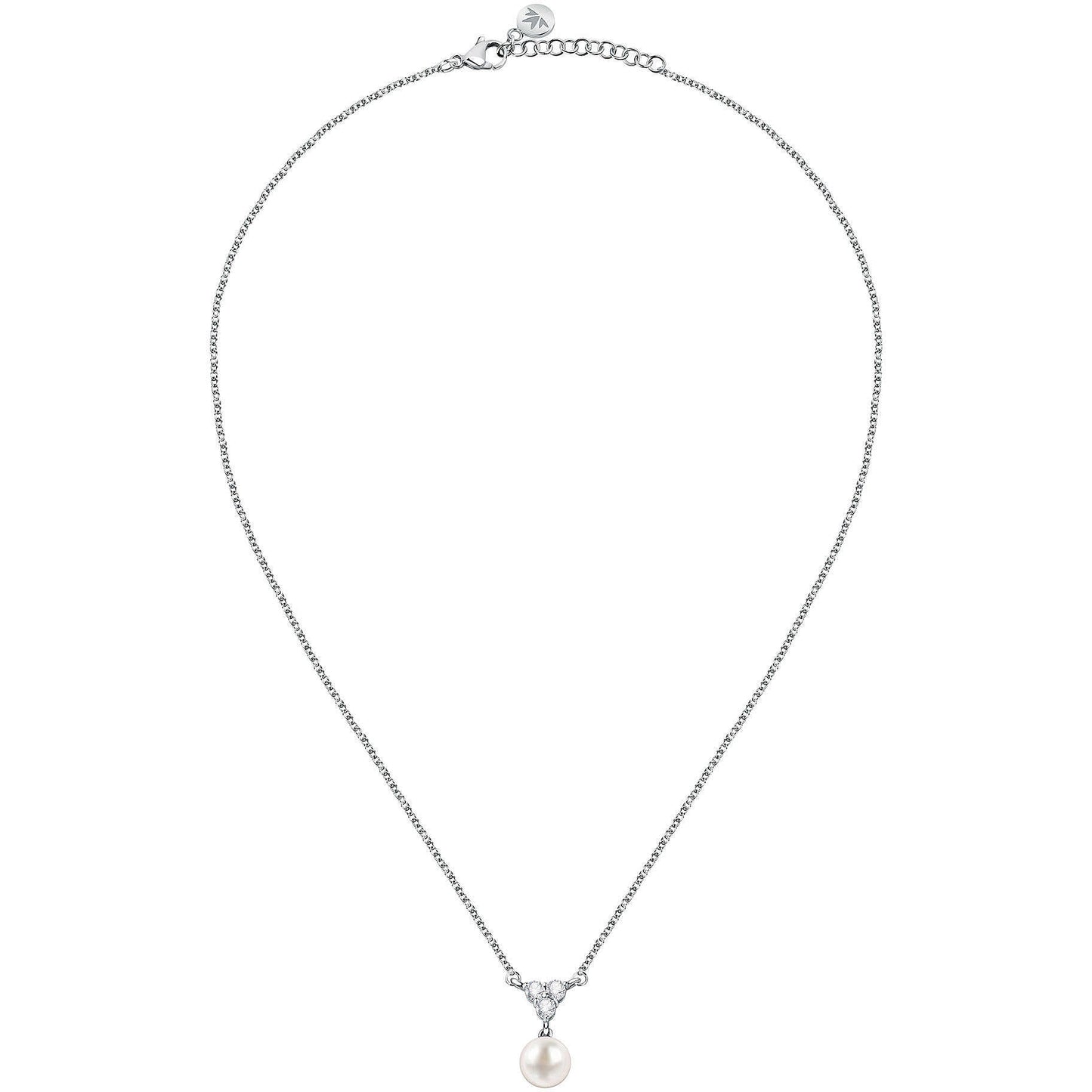 Collar SAER50 Perlas y Zirconias