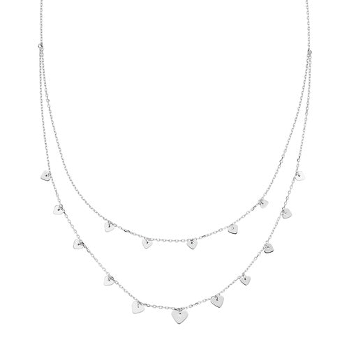 Collar Doble Vuelta en Plata CL2MHB