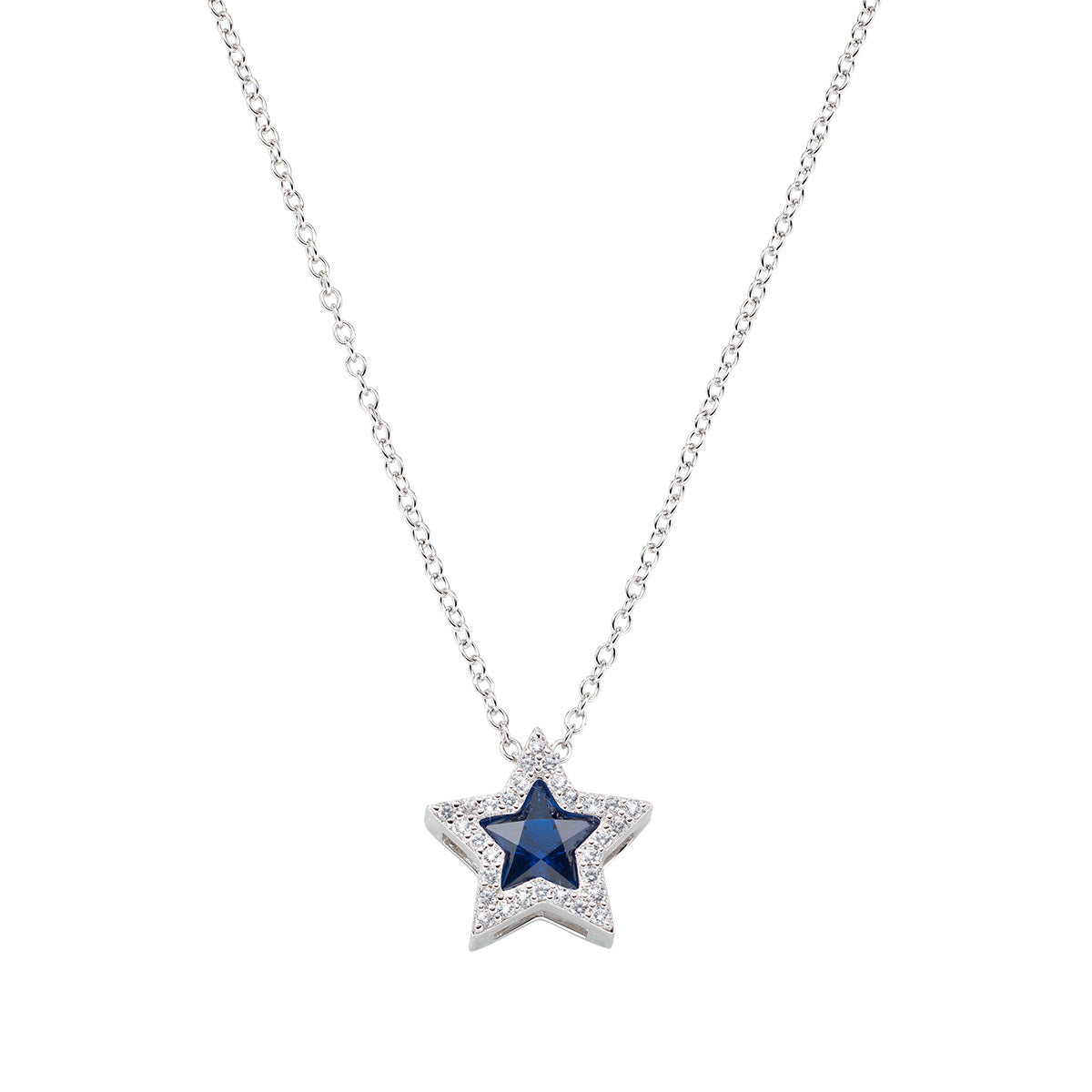 Collar Estrella Blanca y Azul CLPSTBBLZ