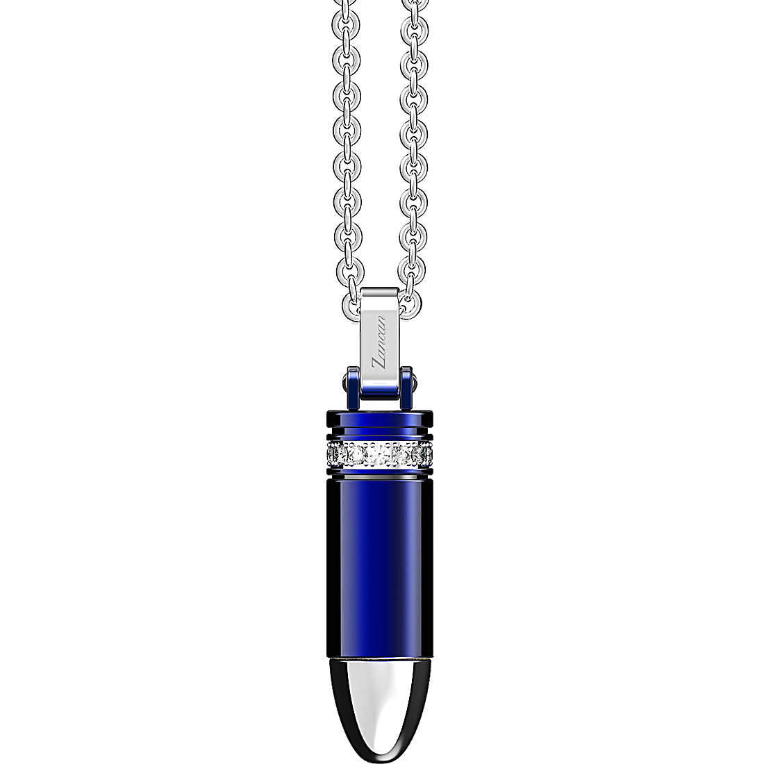 Collana Uomo HiTeck Proiettile Blu EHC079