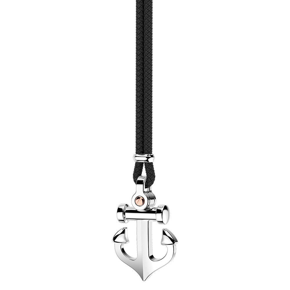 Collana Uomo in Kevlar con Ancora EXC447R-NE