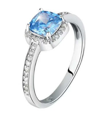Anello Tesori in Argento con Pietra Azzurra SAIW1140