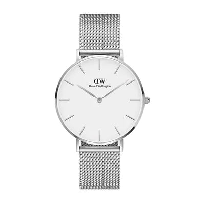 Reloj para dama Petite de color blanco de 36 mm DW00100306