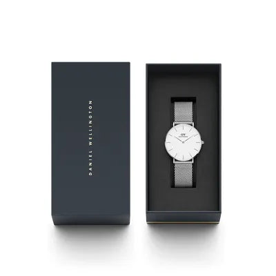 Reloj para dama Petite de color blanco de 36 mm DW00100306