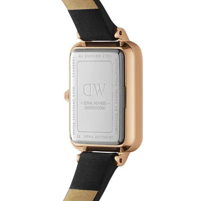 Reloj de dama verde Sheffield prensado cuadrado DW00100439