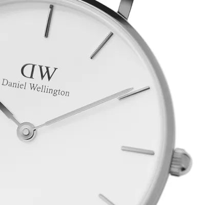 Reloj para dama Petite de color blanco de 36 mm DW00100306