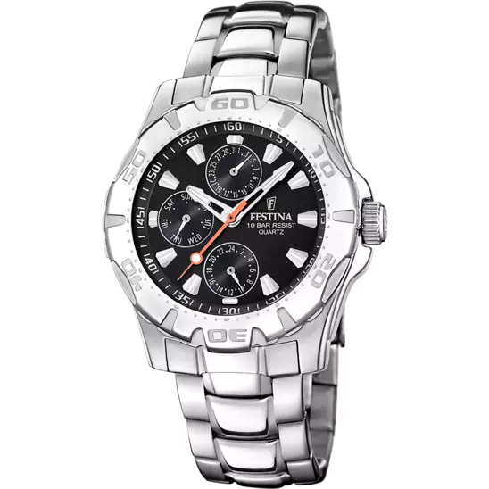 Orologio Uomo Nero e Acciaio F16242/L