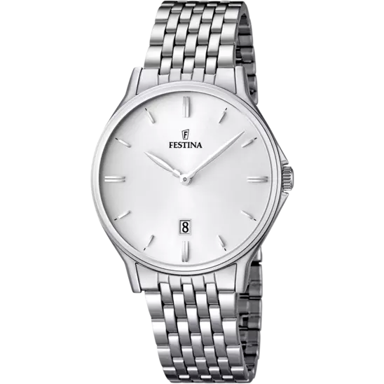 Orologio Uomo Classic Bianco e Acciaio F16744/2
