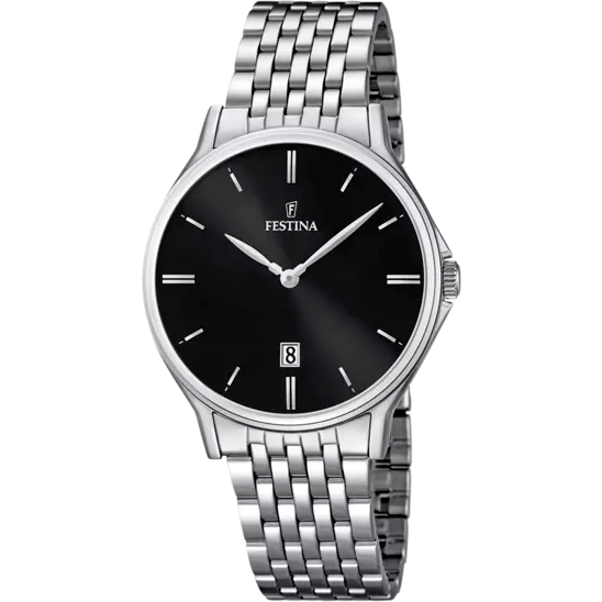 Reloj Classic para Hombre Negro y Acero F16744/4