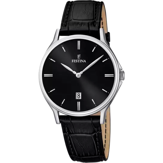 Orologio Uomo Classic Nero e Pelle F16745/5