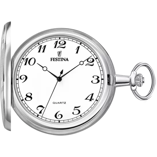 Orologio Uomo da Tasca Bianco e Acciaio F2022/1
