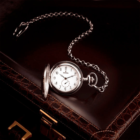 Reloj de bolsillo para hombre en Plex Steel F2026/1