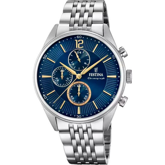 Orologio Uomo Timeless Chronograph Blu F20285/3
