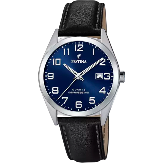 Orologio Uomo Classic Blu e Cinturino in Pelle F20446/2