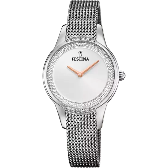 Orologio Donna Mademoiselle Acciaio con Zirconi F20494/1