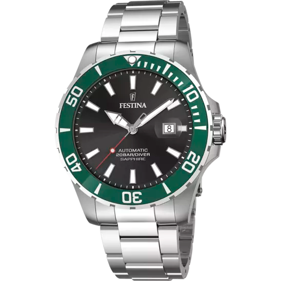 Orologio Uomo Automatico Nero e Verde F20531/2