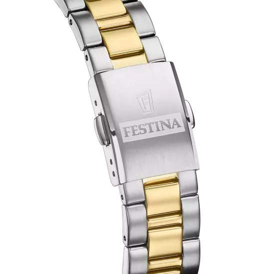 Orologio Donna Classics Acciaio, Bianco e Dorato F20556/1