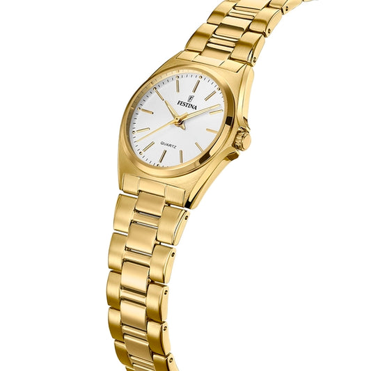 Orologio Donna Classics Dorato e Bianco F20557/2