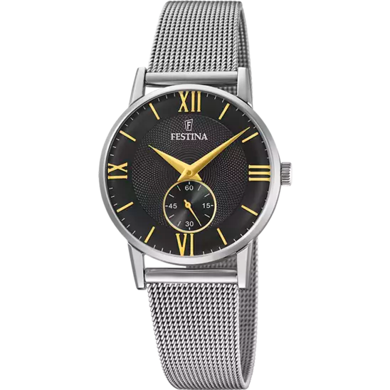 Reloj de Mujer en Acero y Negro F20572/4