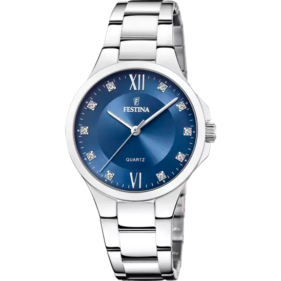 Reloj Mujer Acero y Azul F20582/3