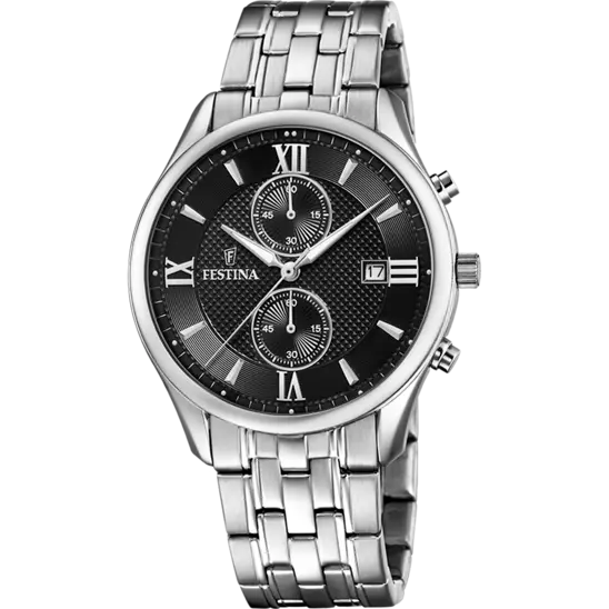 Reloj cronógrafo atemporal negro F6854/8 para hombre