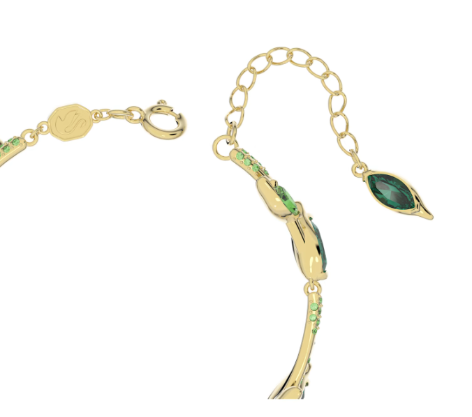 Pulsera Dorada Dellium Verde Bambú 5645374
