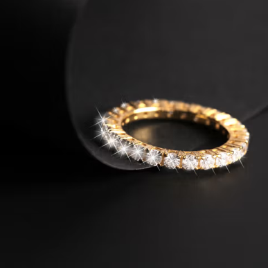 Anello Scintille Dorato SAQF170