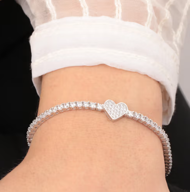 Pulsera Treasures en Corazón de Plata SAIW85