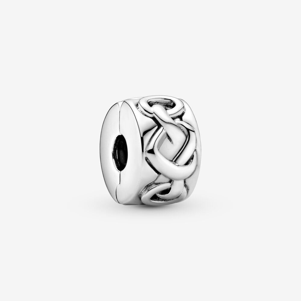 Clip Charm Corazones Entrelazados 798035