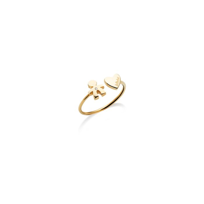 Anillo Les Petits Bimbo de Oro con Diamantes LBB700