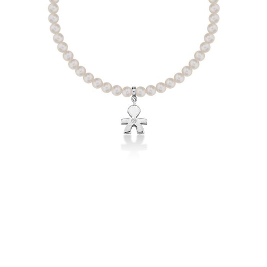 Bracciale Le Perle Bimbo Perle 5mm con Diamante LBB802