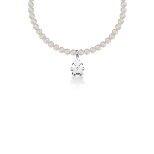 Bracciale Le Perle Bimba Perle 5mm con Diamante LBB803