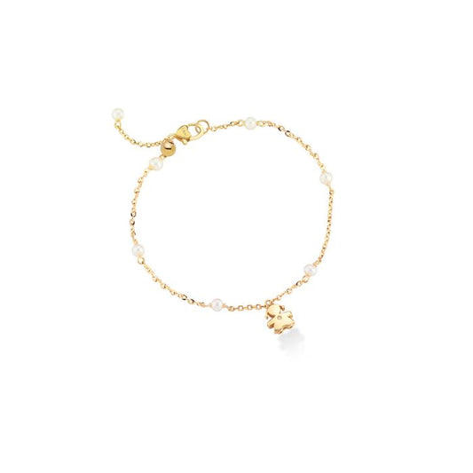 Bracciale Le Perle Bimba oro Giallo con Perle e Diamante LBB833
