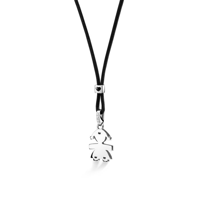 Colgante I Cuccioli Niña Oro Blanco LBB008-N