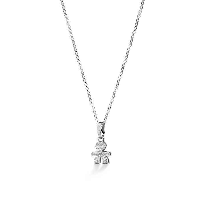 Ciondolo I Pavé Mini Bimbo con Diamanti LBB153