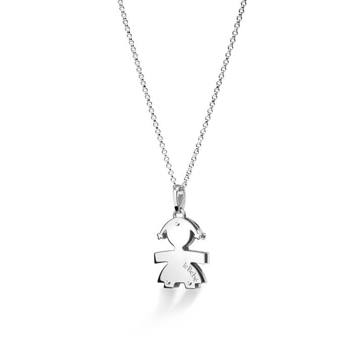 Collar I Pavé Bimba Grande Oro blanco y Diamantes LBB426