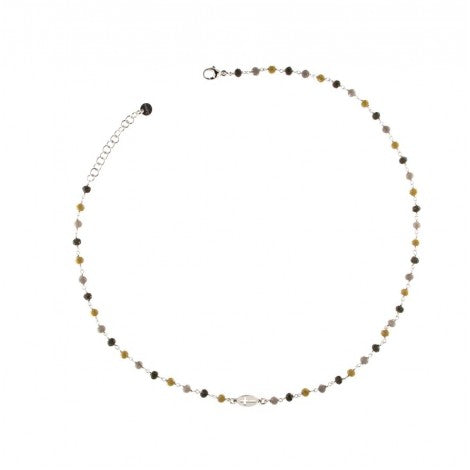 Collar Tangle Cruz y Piedras Multicolor GR-U01 M2 PM