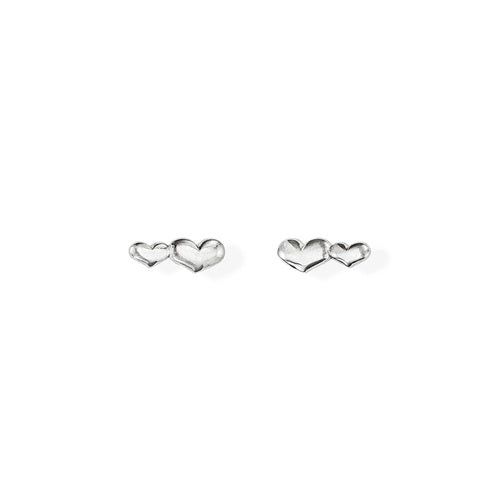 Pendientes Corazón Rodio ORCDB