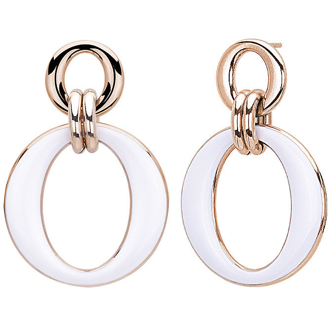 Pendientes Primera Dama Rosa y Blanco 261321