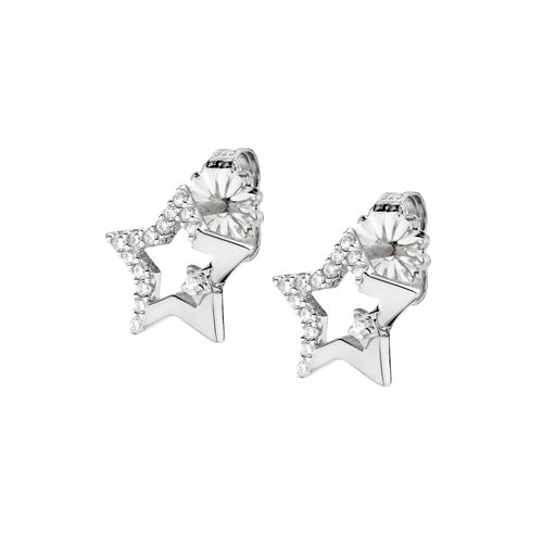 Pendientes Estrella de Plata con Circonitas ESTSTBBZ